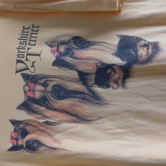 Vintage Yorkshire terriers t-shirt - Picture 2 of 4